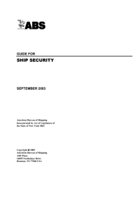 Image of Giude for Ship Security